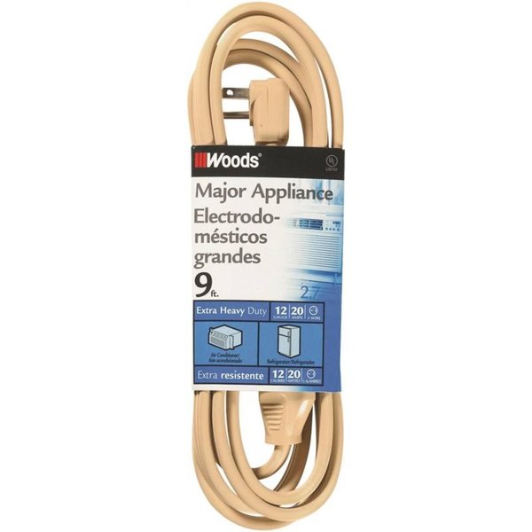 Cci Cord Ext Ac 20A 12/3X9Ft Bge 0568